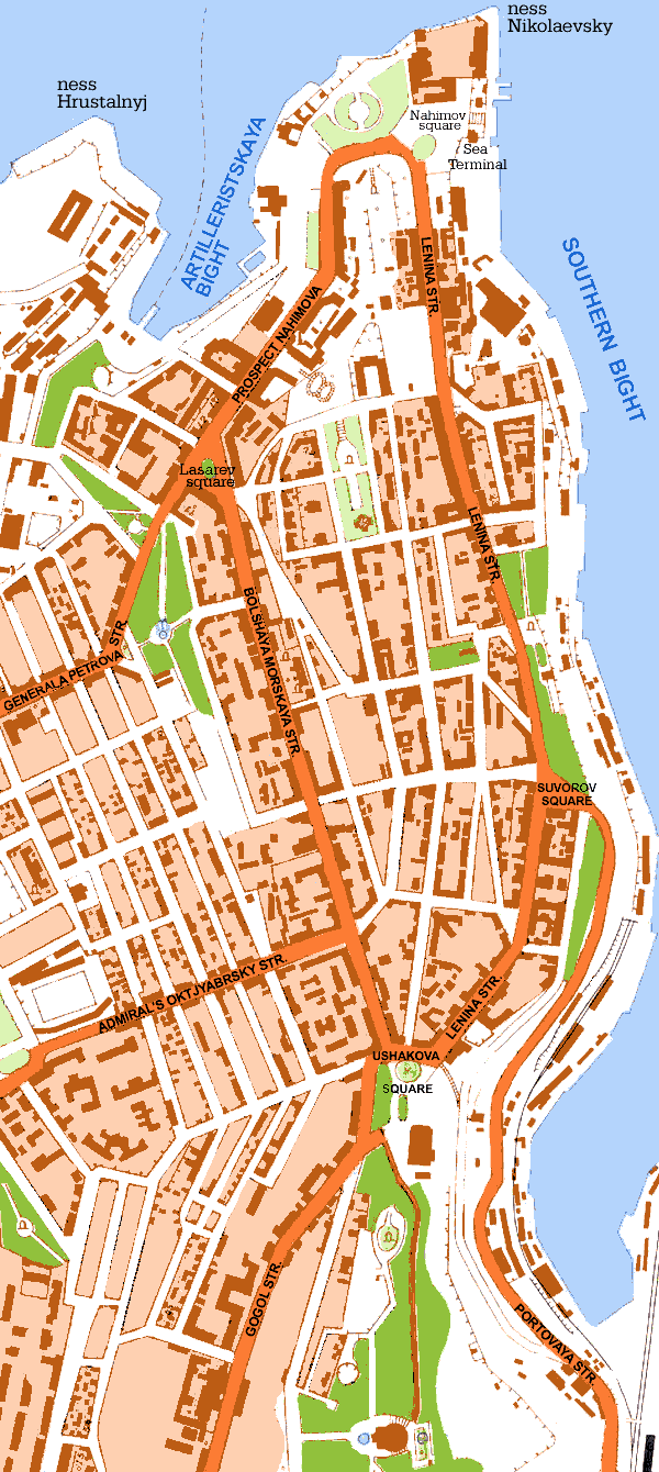Mapa de Sevastopol